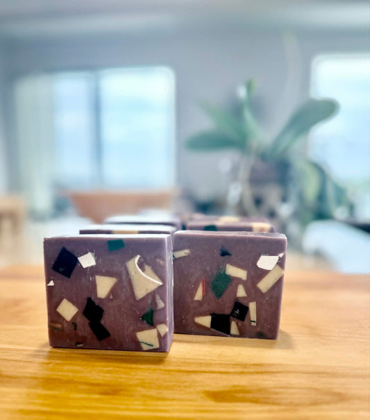 Aubergine Terrazzo Bar